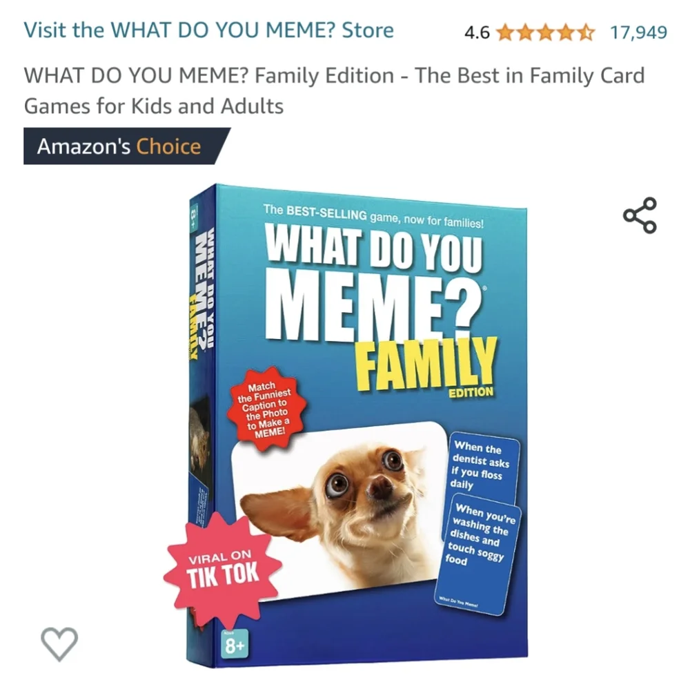 What Do You Meme? Family Edition Board Game Age 8+ Sealed